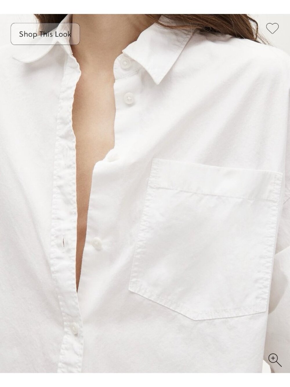 J.Crew Petite Étienne oversized shirt in lightweight Oxford White PL Button Up - Picture 5 of 16